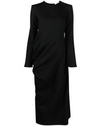 The Row - Gathered-Detailing Long-Sleeved Shift Dress - Lyst