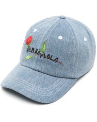 Bimba Y Lola - Logo-embroidered Denim Baseball Cap - Lyst