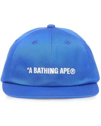 A Bathing Ape - Logo-Embroidered Panelled Cap - Lyst