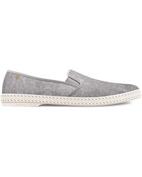 Riviera - Perforated Suede Loafers - Lyst