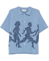 Carne Bollente - Few Hard Intarsia-Knit Cotton Shirt - Lyst