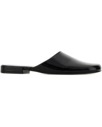 The Row - Penelope Leather Slippers - Lyst