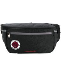 Alexander McQueen Skull Appliqué-badge Belt Bag - Black