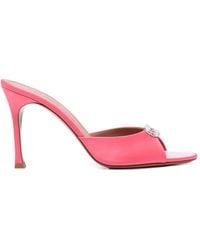 AMINA MUADDI - Mini Camelia Heeled Sandals - Lyst