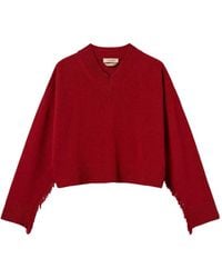 Twinset - Wool Blend Jumper With Fringes - Lyst