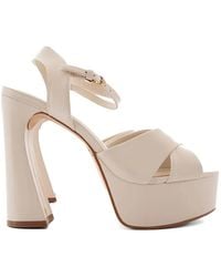 Carrano - Crossover-Strap Platform Sandals - Lyst