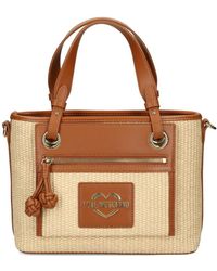 Love Moschino - Contrasting-Trim Tote Bag - Lyst