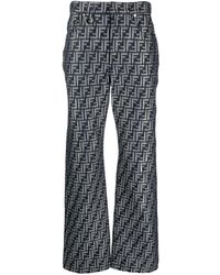 Fendi - Straight-Leg-Jeans mit FF - Lyst