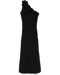 Nissa - Floral-Appliqué Maxi Dress - Lyst