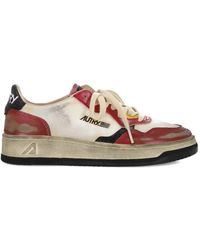 Autry - Mesh Leather Sneakers - Lyst