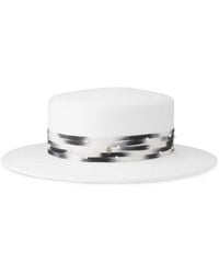 Maison Michel - Kiki Strap-Detail Wool Hat - Lyst