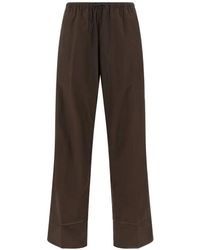 Yves Salomon - Perforated Leather Insert Pants - Lyst