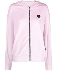 Philipp Plein - Logo-Patch Zip Hoodie - Lyst