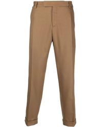 PT Torino - Cropped Tailored Trousers - Lyst