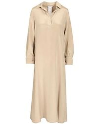 Max Mara - Gambero Silk Midi Dress - Lyst