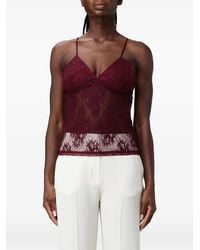 Hanita - Lace-Overlay Camisole Top - Lyst