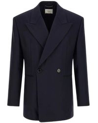 Saint Laurent - Double-Breasted Jacket - Lyst