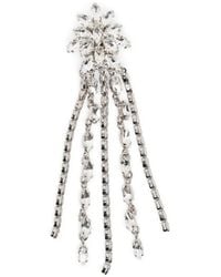 Alessandra Rich - Floral Chain Earrings - Lyst