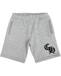 Chrome Hearts - Logo-Print Logo-Plaque Shorts - Lyst
