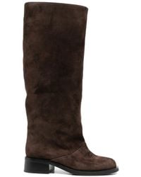 ADRIANNA FERETTI - Suede Knee-High Boots - Lyst