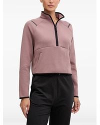 Under Armour - Quarter-Zip Logo-Print Sweatshirt - Lyst