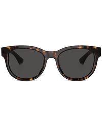 Burberry - Tortoiseshell-Effect Square-Frame Sunglasses - Lyst