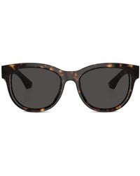 Burberry - Tortoiseshell-Effect Square-Frame Sunglasses - Lyst