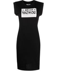 Just Cavalli - Logo-print T-shirt Dress - Lyst
