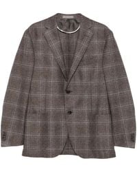 Corneliani - Blazer A Quadri Con Due Bottoni - Lyst