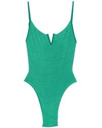 Bondeye - Crinkle-Texture V-Neck Swimsuit - Lyst