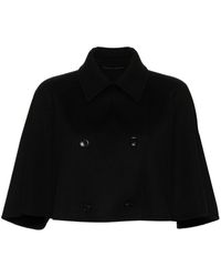 Max Mara - Volume Double-breasted Cropped Jacket - Lyst