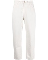 Moorer - Mid-rise Cotton Cropped Trousers - Lyst