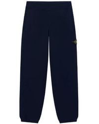 Stone Island - 5200001 Strech-Rws-Wool Regular-Fit Knit Joggers With Elastic Drawstring Waist - Lyst