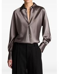 Vince - Blouse Met Lange Mouwen En Uitgesneden Details - Lyst