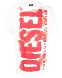 DIESEL - T-just-e16 Cotton T-shirt - Lyst