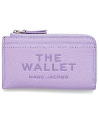 Marc Jacobs - Portefeuille en cuir à logo embossé - Lyst