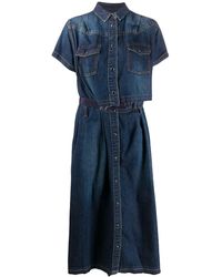 Sacai Ruimvallende Jurk - Blauw