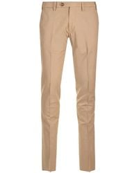 Al Duca d'Aosta - Pressed-Crease Slim-Fit Trousers - Lyst