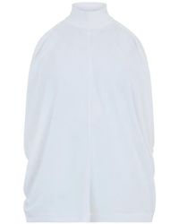Alberta Ferretti - High-Neck Sleeveless Top - Lyst