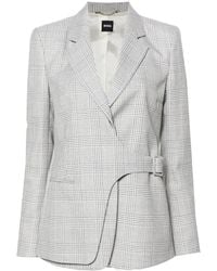 BOSS - Prince Of Wales Check Blazer - Lyst