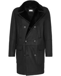 Brunello Cucinelli - シアリングカラー ダブルコート - Lyst