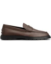 Tod's - Mocassins En Daim À Logo Embossé - Lyst