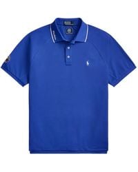 Polo Ralph Lauren - Striped-Trim Logo Polo Shirt - Lyst