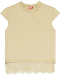 DIESEL - T-Luna Top Met Afwerking Van Kant - Lyst