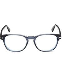 Tom Ford - T-Logo Round-Frame Glasses - Lyst