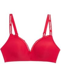 Juicy Couture - Ribbed Lace-Trim Bralette - Lyst