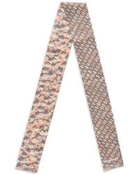 Marni - Silk Scarf With Contrast Prints - Lyst