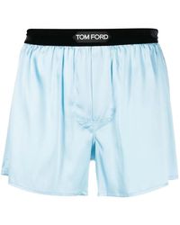 Tom Ford - Logo-Waist Silk Boxers - Lyst