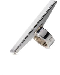 Parts Of 4 - Sistema Rotated Bridge Sterling Ring - Lyst