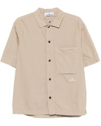 Stone Island - Overhemd Met Zak En Knoop - Lyst